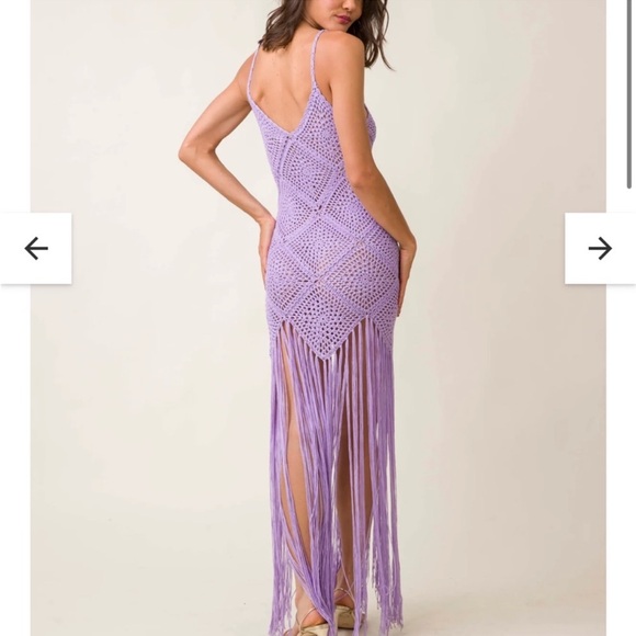 Line & Dot Crochet Dress - Picture 2 of 2